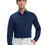 Cotton Plain Regular Fit Shirt for Men