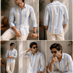 Men's Premium Vertical Striped Casual Shirt