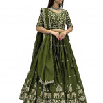 Women's Embroidered Lehenga Choli with Dupatta