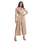 Dress for Women | Long Rayon Dress for Women's | Floral Wide Leg Long Jumpsuit with Pockets