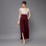 Women's Keyhole Neck Regular Sleeve Regular Length Jumpsuit with Pockets
