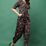 Women's Stylish Printed Jumpsuit with Pockets