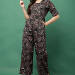 Women's Stylish Printed Jumpsuit with Pockets